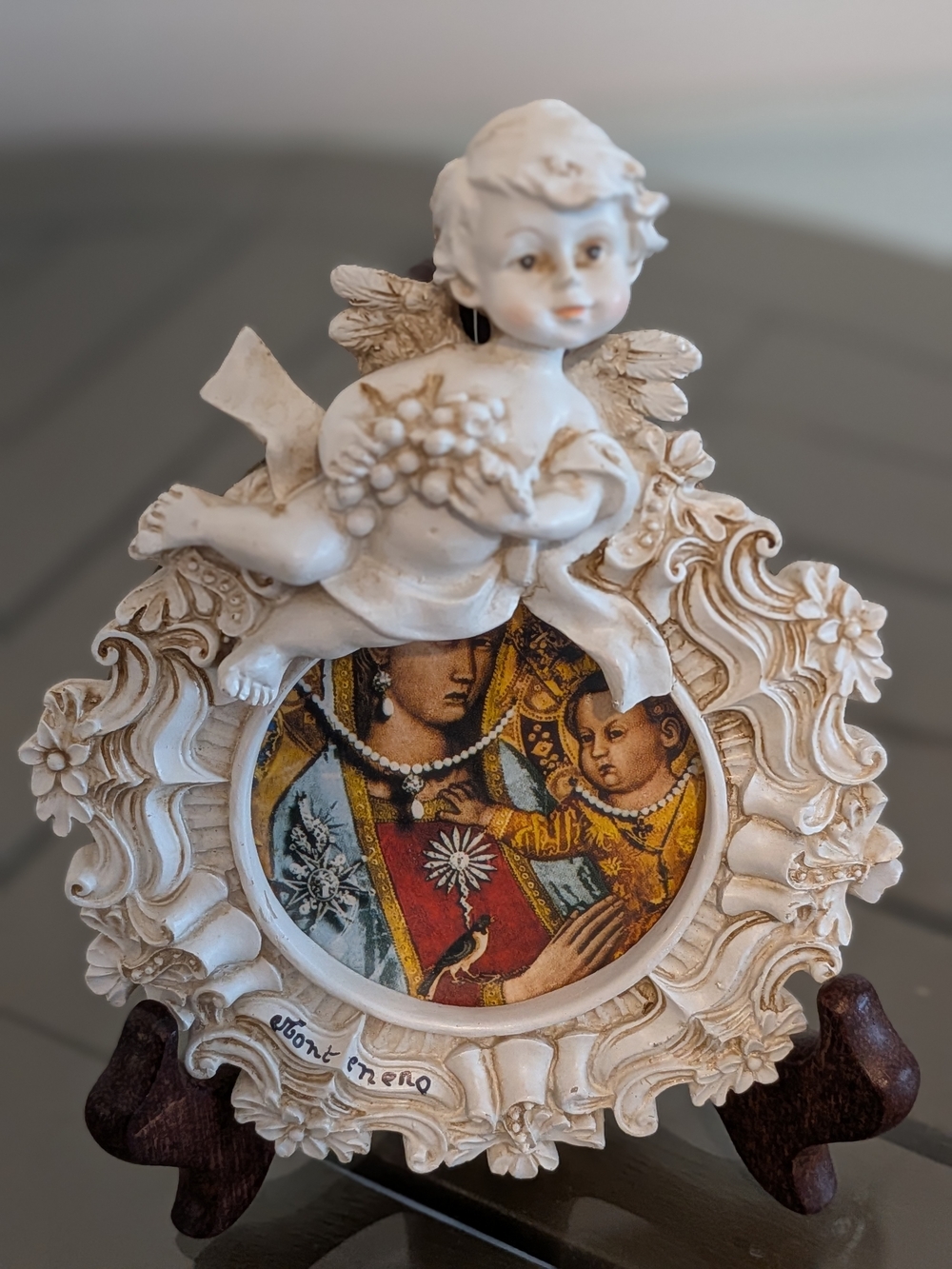 3d Cherub Religious Picture Frame